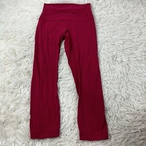 Lululemon Align Crop *21" Ruby Red